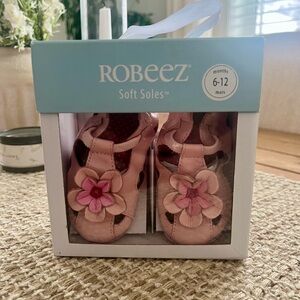 Robeez Floral Pink Baby Shoes